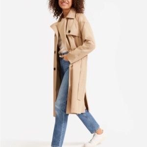 EVERLANE The Modern Trench in Khaki Tan Size S